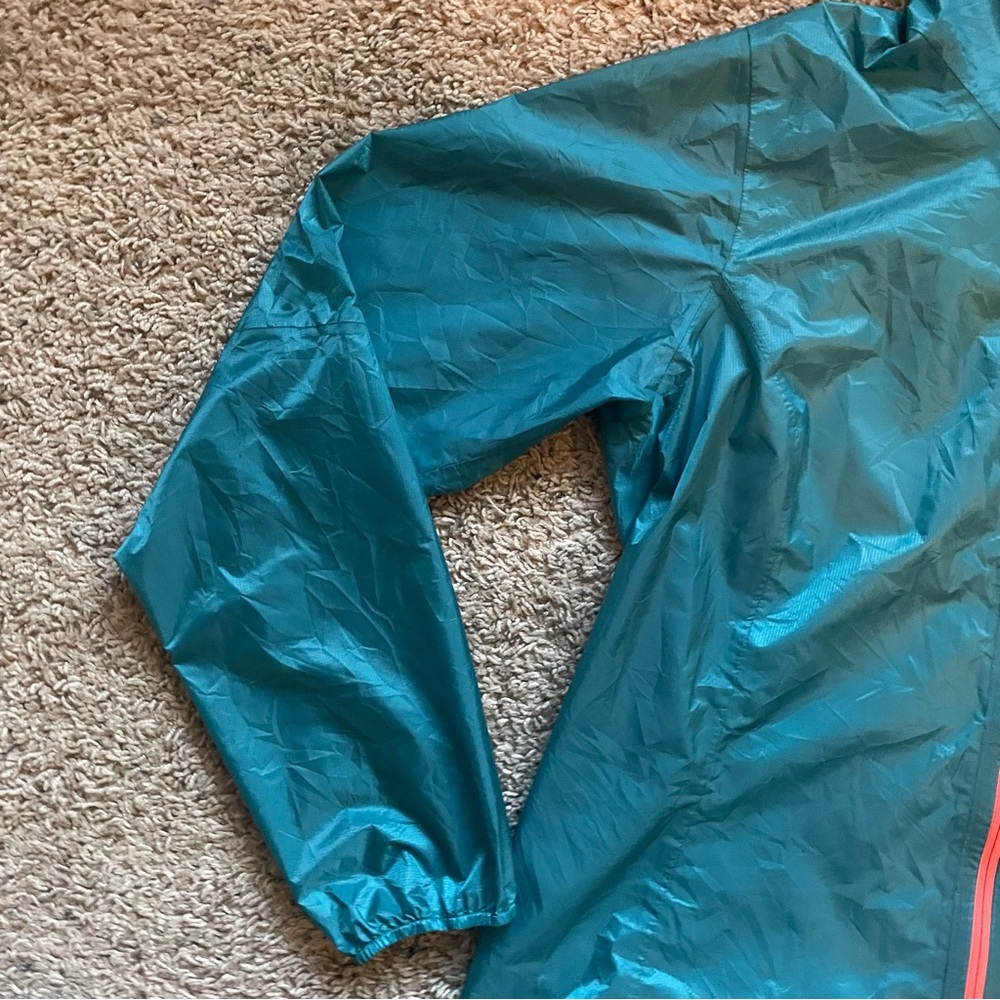 Patagonia Jacket Womens Medium Blue Hooded Windbreaker Full Zip Outdoor Polyamid - Picture 4 of 16
